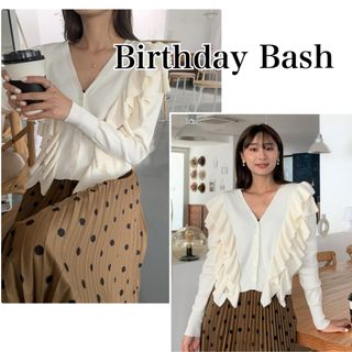 BIRTHDAY BASH  BB フリルカーディガン SHORT