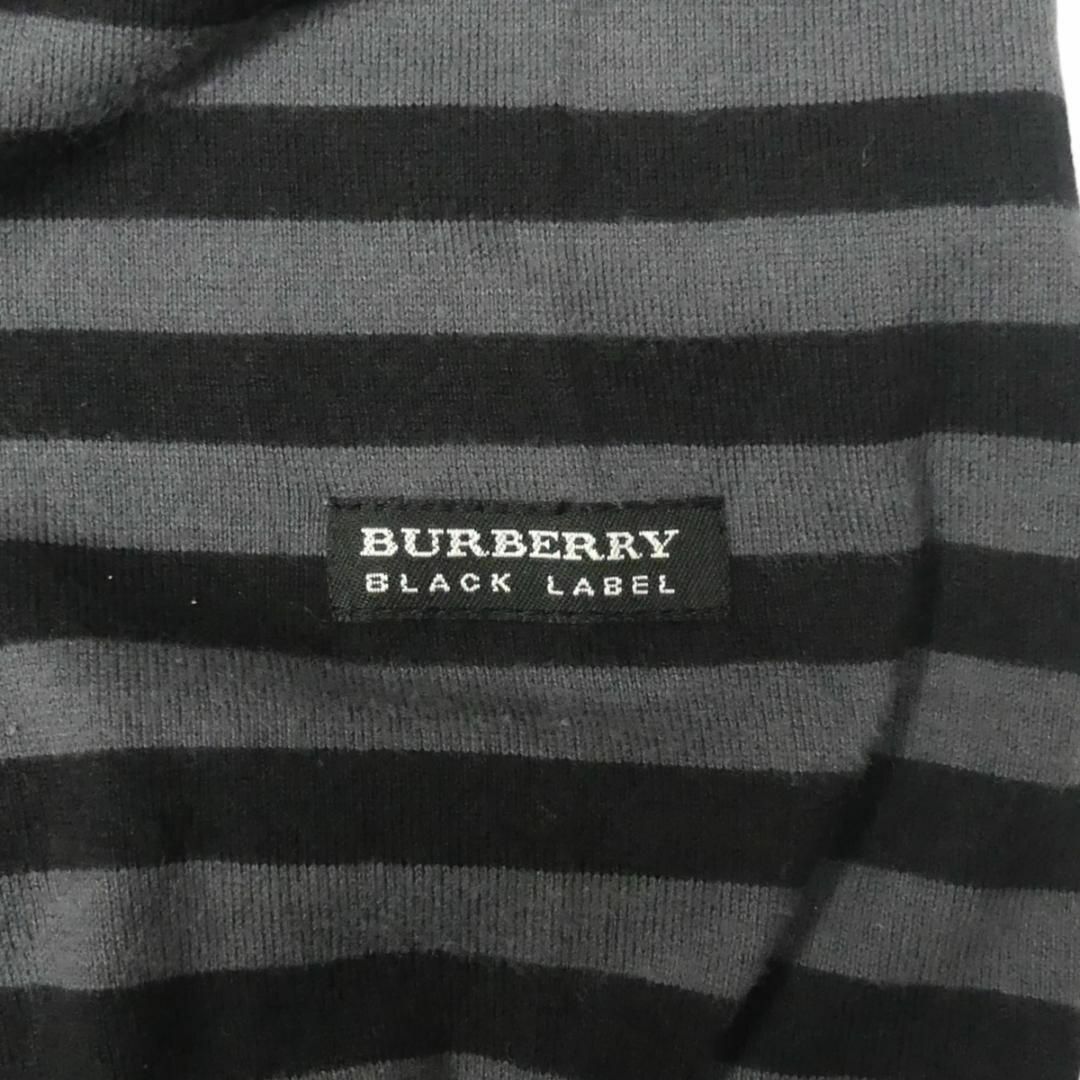 BURBERRY BLACK LABEL(バーバリーブラックレーベル)の廃盤 バーバリーブラックレーベル Tシャツ M ロンT カットソー 黒TJ932 メンズのトップス(Tシャツ/カットソー(七分/長袖))の商品写真