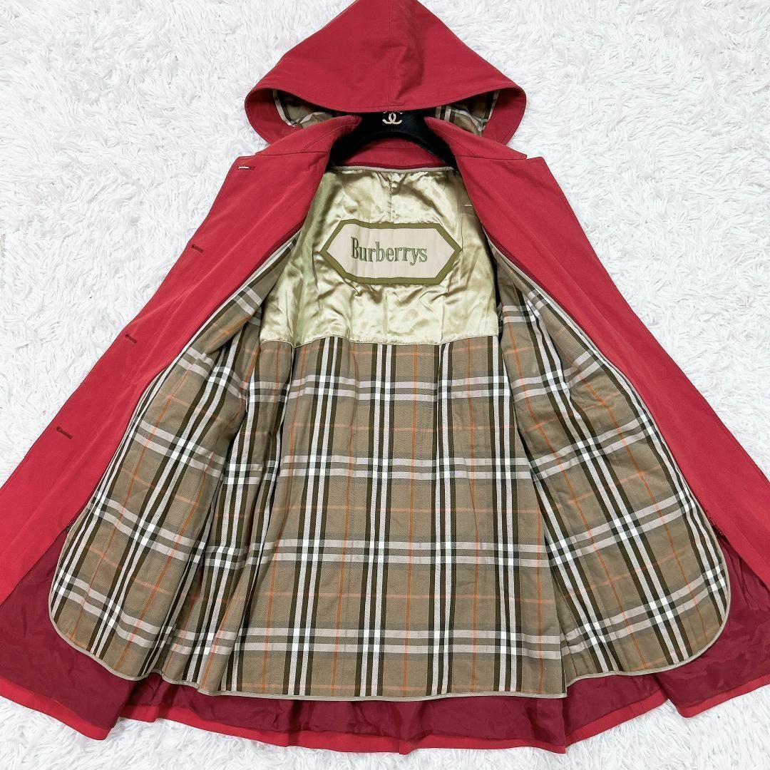 BURBERRY(バーバリー)の■BURBERRY ノバチェックライナー付 フーデットコート 15BR レディースのジャケット/アウター(その他)の商品写真