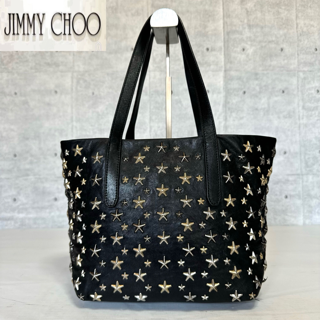 JIMMY CHOO(ジミーチュウ)の【良品タグ付き】JIMMY CHOO SOFIA/S BLACK トートバッグ レディースのバッグ(トートバッグ)の商品写真