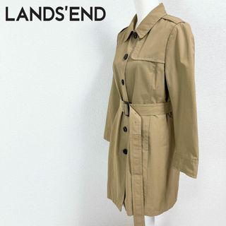 ランズエンド(LANDS’END)のLAND'S ENDトレンチコート ベルト 撥水 カーキベージュ(その他)