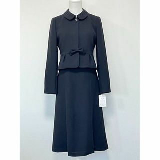 トウキョウソワール(TOKYO SOIR)の新品タグ付/SOIR REVE 東京ソワール/ブラックフォーマルスーツ ◎7号(礼服/喪服)