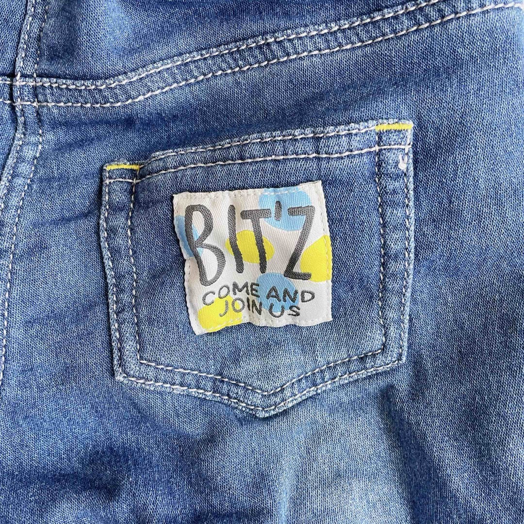 Bit'z(ビッツ)のビッツ　 デニムパンツ　男の子　BIT'Z  ズボン 短パン　個性的　春夏　80 キッズ/ベビー/マタニティのベビー服(~85cm)(パンツ)の商品写真