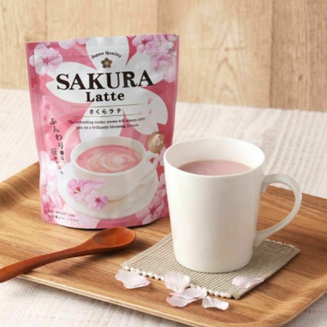 【1個】さくらラテ SAKURA LATTE サクララテ インスタントティー 桜 食品/飲料/酒の飲料(コーヒー)の商品写真