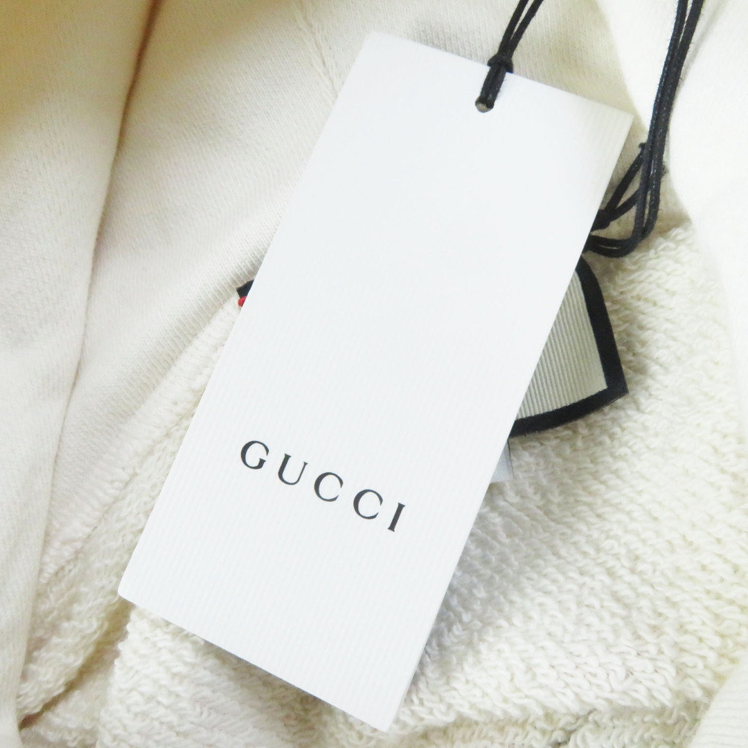 Gucci(グッチ)の極美品 GUCCI グッチ 19AW 469251 コットン100％ フロントプリント入り パーカー アイボリー XS イタリア製 正規品 レディース レディースのトップス(パーカー)の商品写真