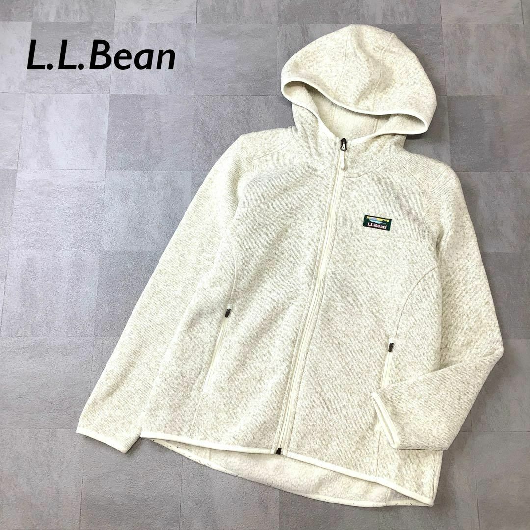 L.L.Bean(エルエルビーン)のL.L.Bean ジップアップ フリース パーカー ライトベージュ メンズのジャケット/アウター(その他)の商品写真
