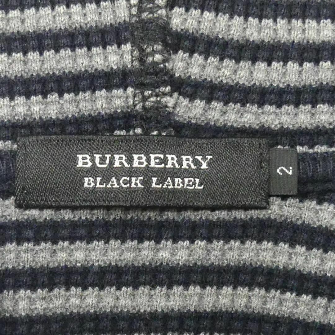 BURBERRY BLACK LABEL(バーバリーブラックレーベル)のバーバリーブラックレーベル スウェット パーカー フーディー 刺繍 黒TJ915 メンズのトップス(スウェット)の商品写真