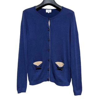 LANVIN en Bleu - 匿名発送　美品　ランバンオンブルー　リボンデザインカーディガン　サイズ38