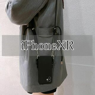 iPhoneXR ショルダー 付きiphone ストラップ(iPhoneケース)