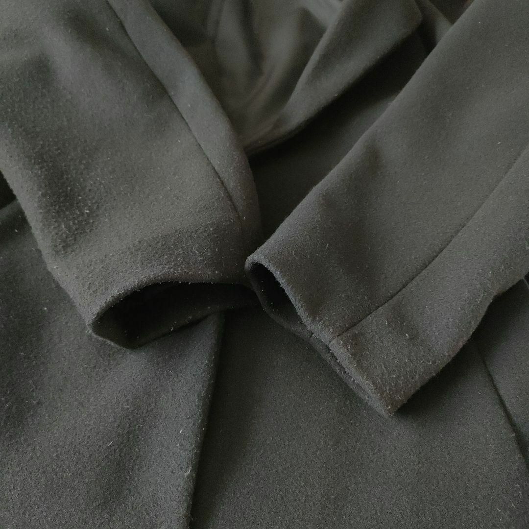 GU(ジーユー)のGU　ジーユー　ニットメルトンチェスターコート　黒　M メンズのジャケット/アウター(チェスターコート)の商品写真