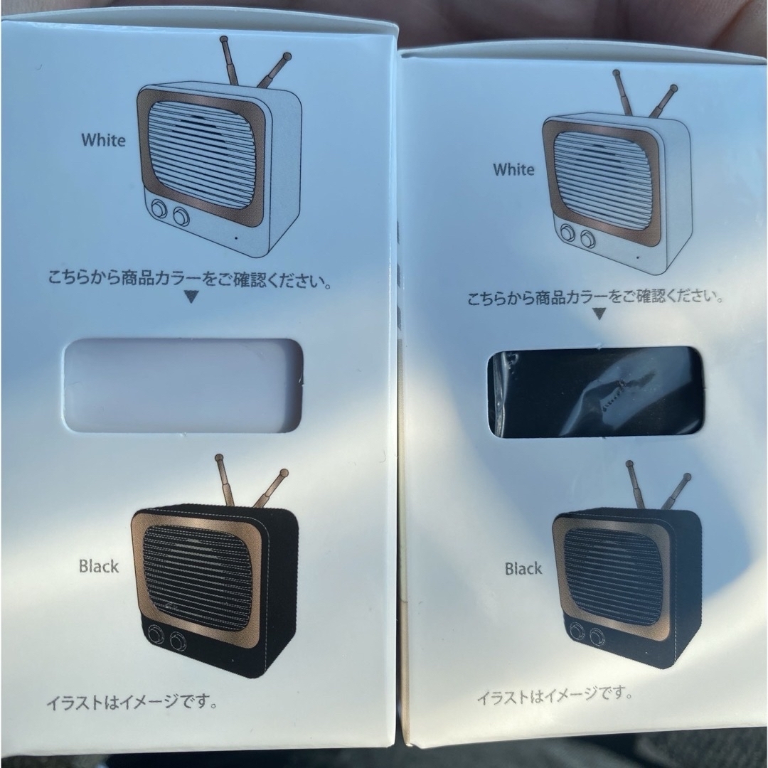 レトロスピーカー　ミニ　2個セット スマホ/家電/カメラのオーディオ機器(スピーカー)の商品写真