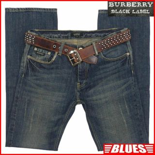 バーバリーブラックレーベル(BURBERRY BLACK LABEL)の廃盤 バーバリーブラックレーベル ジーンズ デニム ノバチェック刺繍TJ902(デニム/ジーンズ)