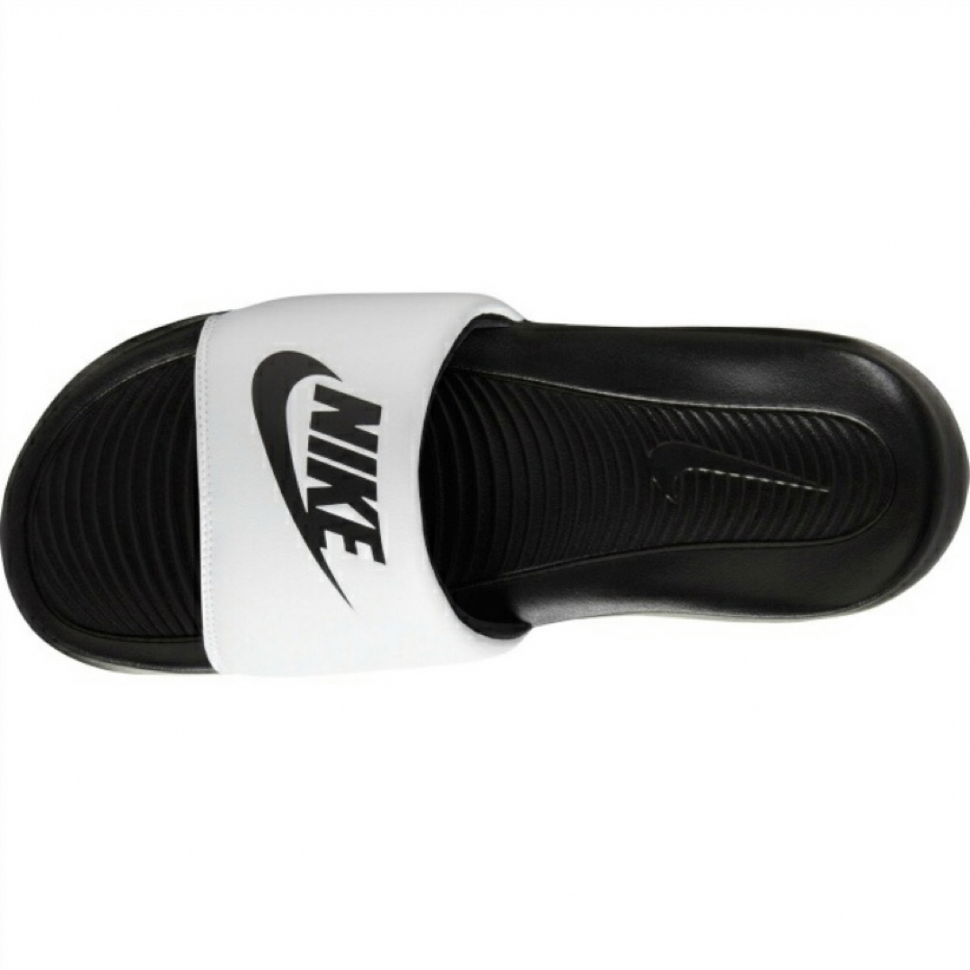 NIKE(ナイキ)のNIKE ナイキ ヴィクトリーワンスライド 24センチ 新品 タグ付き　白黒 レディースの靴/シューズ(サンダル)の商品写真