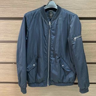 ザラ(ZARA)のZARA ザラ ブルゾン ジャケット ネイビー コート Mサイズ MA1(ブルゾン)