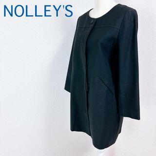 ノーリーズ(NOLLEY'S)のNOLLEY'S ノーリーズ ノーカラーコート コットンコート ネイビー 38(その他)