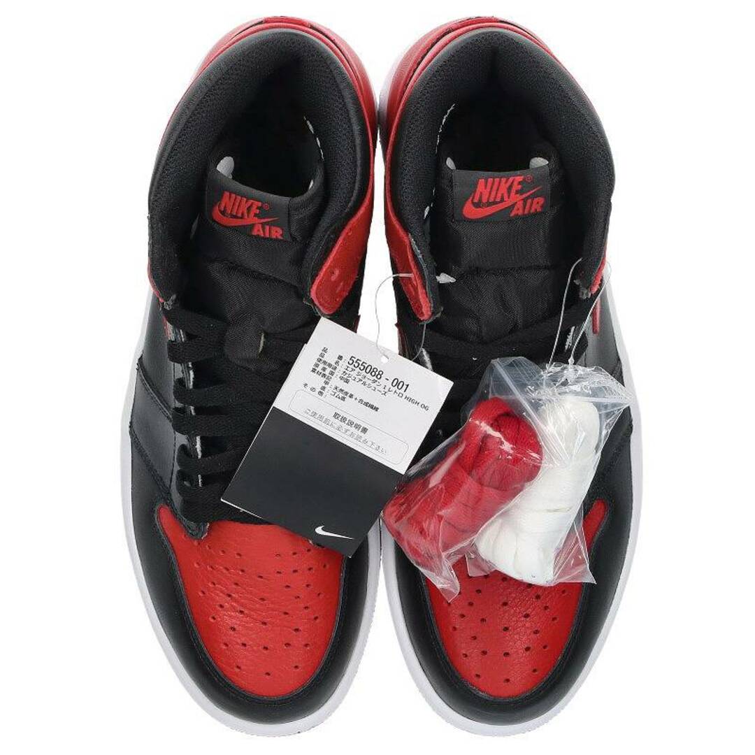 NIKE(ナイキ)のナイキ  AIR JORDAN 1 RETRO HIGH OG BANNED 555088-001 エアジョーダン1レトロハイオージーバンドスニーカー メンズ 27.5cm メンズの靴/シューズ(スニーカー)の商品写真