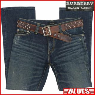 バーバリーブラックレーベル(BURBERRY BLACK LABEL)の廃盤 バーバリーブラックレーベル ジーンズ デニム ノバチェック 刺繍TJ900(デニム/ジーンズ)