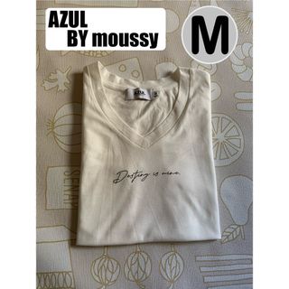 アズールバイマウジー(AZUL by moussy)のTシャツ AZUL by moussy 白(Tシャツ(半袖/袖なし))