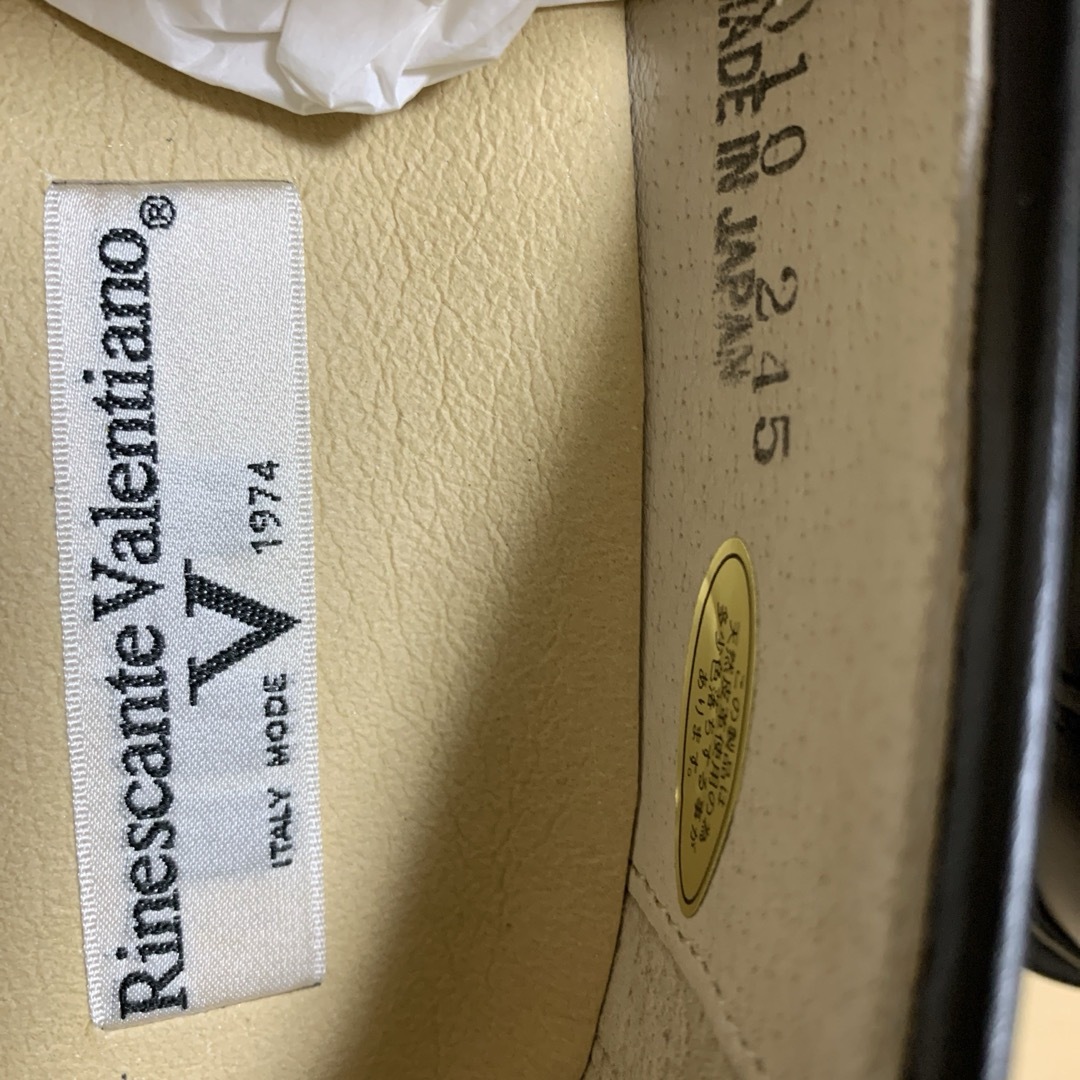 Rinescante Valentiano(リナシャンテバレンチノ)の日本製　本革　ローファー　撥水　黒　24.5 　リナシャンテバレンチノ キッズ/ベビー/マタニティのキッズ靴/シューズ(15cm~)(ローファー)の商品写真