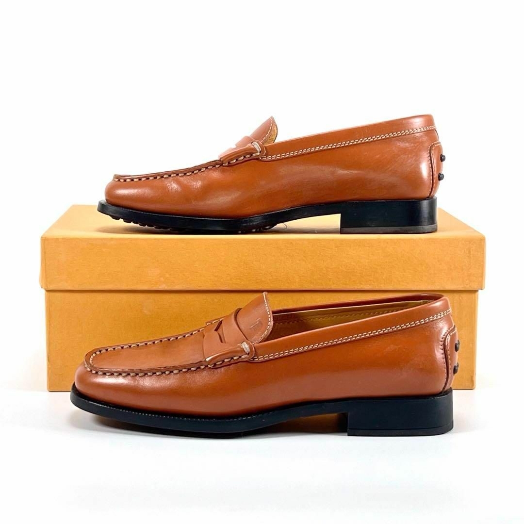 TOD'S - TODS コインローファー ブラウン 茶色 21cm レザー 靴 TOD'S - TODS コインローファー ブラウン 茶色 21cm レザー 靴