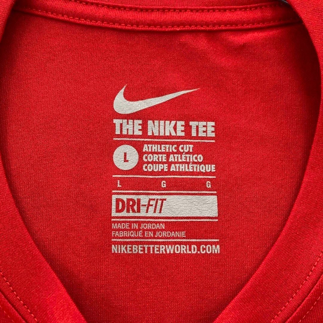 NIKE(ナイキ)の【美品】古着　NIKE　ハイスクール　ロゴ　ロンT　メンズ　L メンズのトップス(Tシャツ/カットソー(七分/長袖))の商品写真