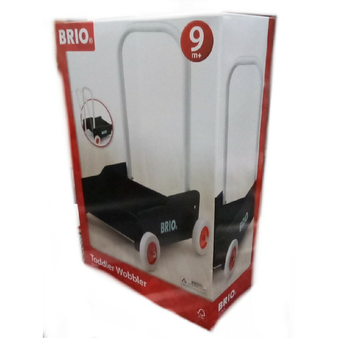 BRIO(ブリオ)の【未使用品】ブリオ(BRIO)手押し車 黒 キッズ/ベビー/マタニティのおもちゃ(手押し車/カタカタ)の商品写真