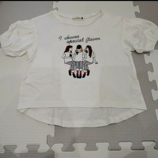 ブランシェス(Branshes)のキッズ 110 Tシャツ 半袖 ブランシェス 綿100% 白 ホワイト 女の子(Tシャツ/カットソー)