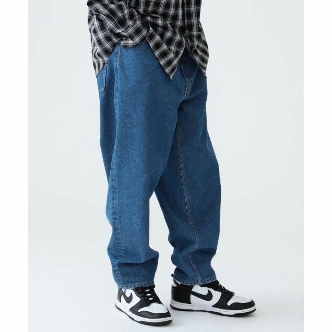 BEAMS(ビームス)のBEAMS ワイド テーパード デニム タック バギー パンツ XL メンズのパンツ(デニム/ジーンズ)の商品写真