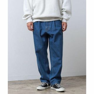 ビームス(BEAMS)のBEAMS ワイド テーパード デニム タック バギー パンツ XL(デニム/ジーンズ)