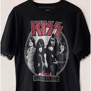 kiss  リメイクTシャツ　ワンピース(ひざ丈ワンピース)