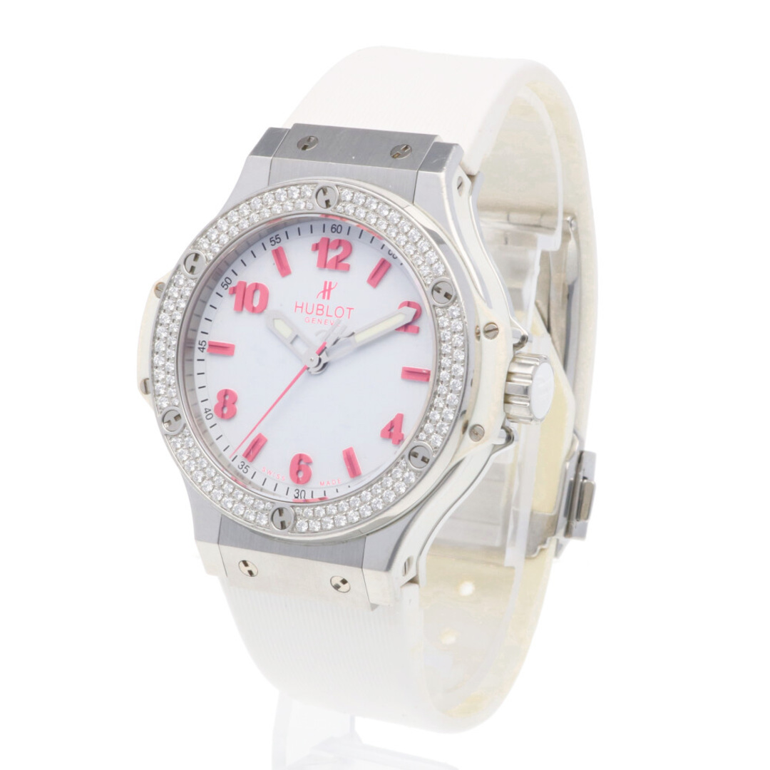 HUBLOT(ウブロ)のウブロ ビッグバン 腕時計 時計 ステンレススチール 361.SE.2090.RW.1104.NAS11 クオーツ レディース 1年保証 HUBLOT  中古 レディースのファッション小物(腕時計)の商品写真
