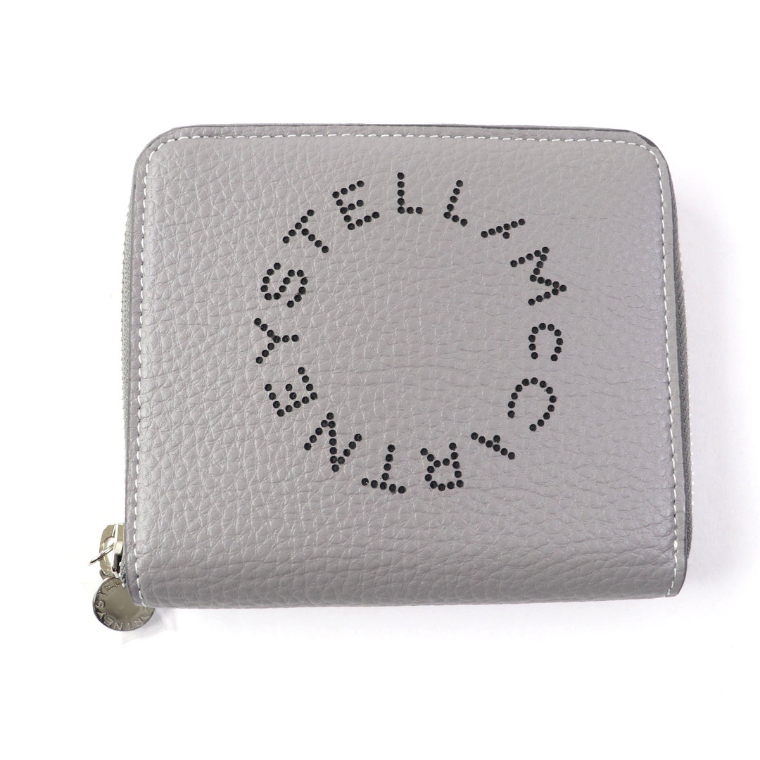 Stella McCartney(ステラマッカートニー)の未使用品 Stella McCartney ステラマッカートニー 7P0009 WP0057 SMOKE ロゴプリント ジップアラウンド ミニウォレット/二つ折り財布 箱付き 伊製 レディース レディースのファッション小物(財布)の商品写真