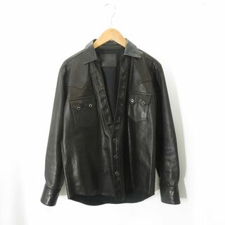 THE LETTERS WESTERN CUTTING SHIRT LEATHER LSBC-LS0001  SIZE-M  (シャツ)