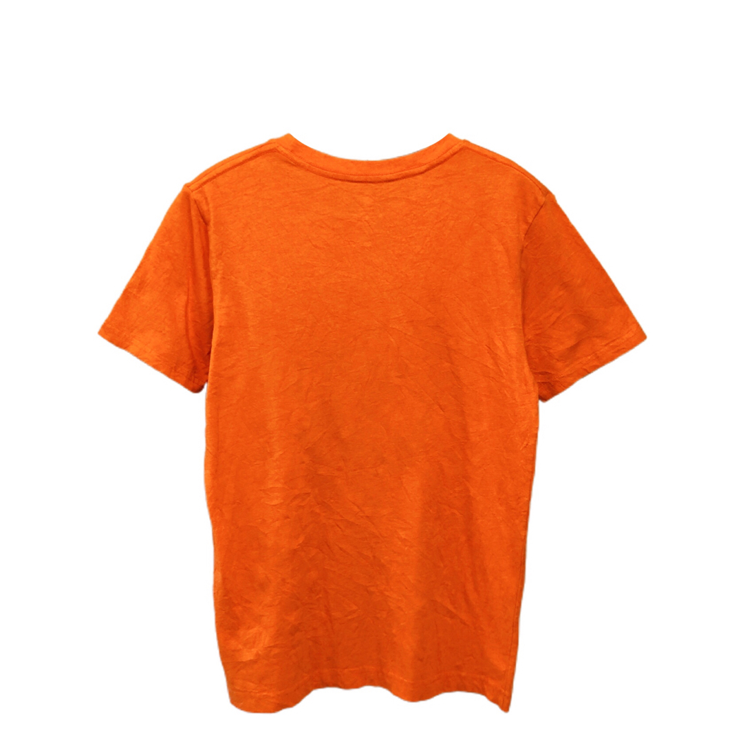 NFL　デンバー・ブロンコス　Tシャツ　ボーイズXL　オレンジ　USA古着 キッズ/ベビー/マタニティのキッズ服男の子用(90cm~)(Tシャツ/カットソー)の商品写真