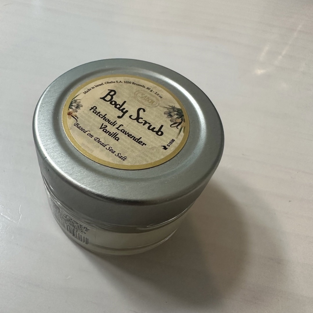 SABON(サボン)のSABON ボディスクラブ パチュリラベンダーバニラ 60g コスメ/美容のボディケア(ボディスクラブ)の商品写真