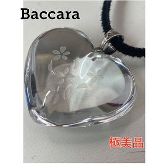 バカラ(Baccarat)のバカラ クリスタル フラワー ハート ネックレス チョーカー Baccarat(ネックレス)