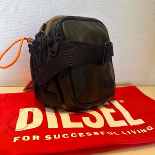 ディーゼル(DIESEL)のディーゼル　クロスボディバッグ　ブラック×ブラウン　本革　多機能ショルダーバッグ(ボディーバッグ)