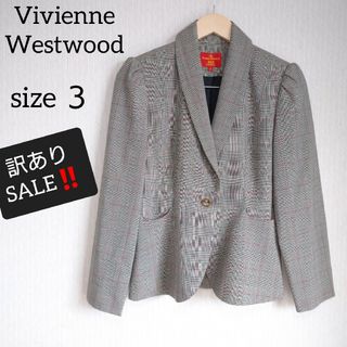 ヴィヴィアンウエストウッド(Vivienne Westwood)のvivienne westwood グレンチェック柄 テーラードジャケット(テーラードジャケット)