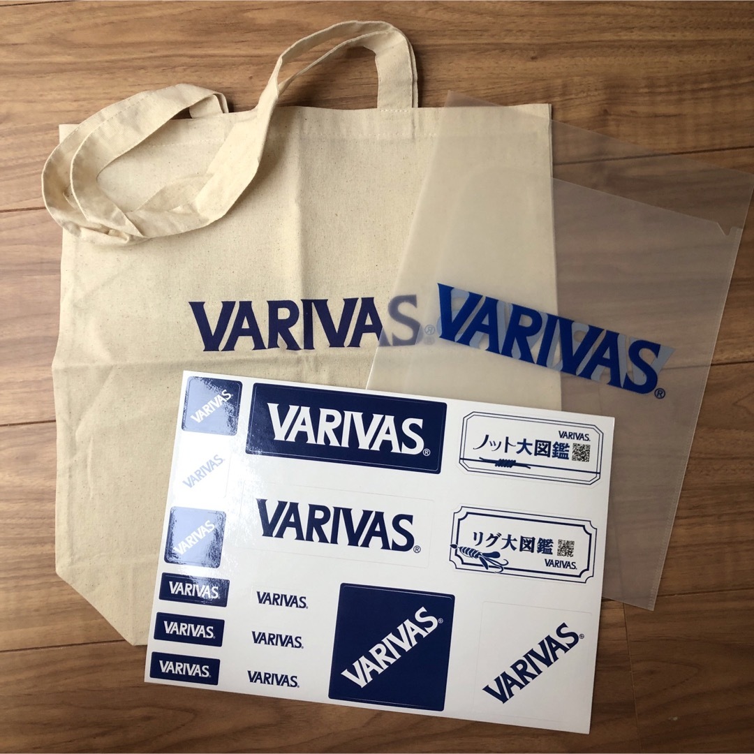 VARIVAS(バリバス)のVARIVAS オリジナル 非売品　トートバッグ　ステッカー　クリアファイル スポーツ/アウトドアのフィッシング(その他)の商品写真