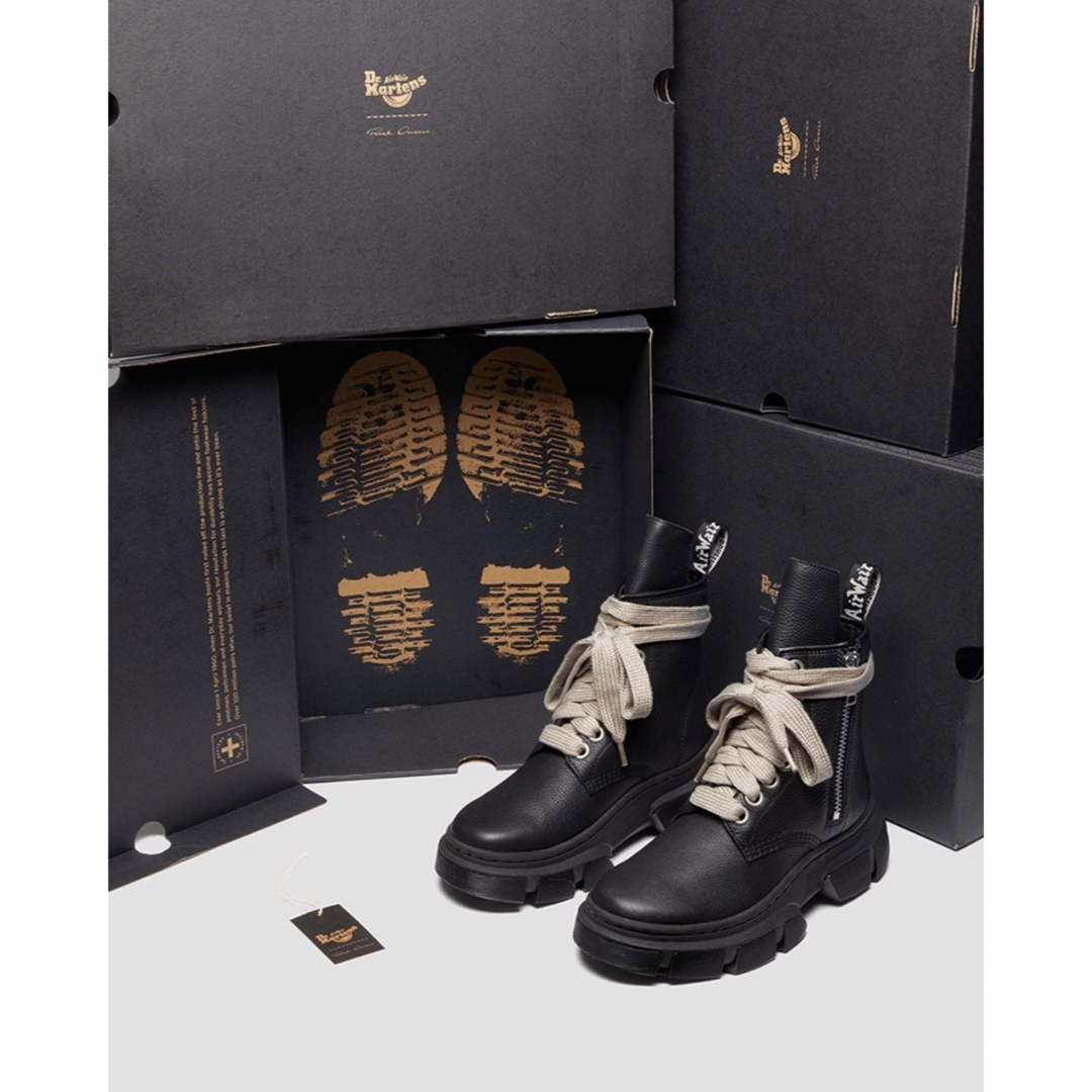 Rick Owens(リックオウエンス)の【Rick Owens + Dr.Martens】1460dmxlブーツ UK8 メンズの靴/シューズ(ブーツ)の商品写真