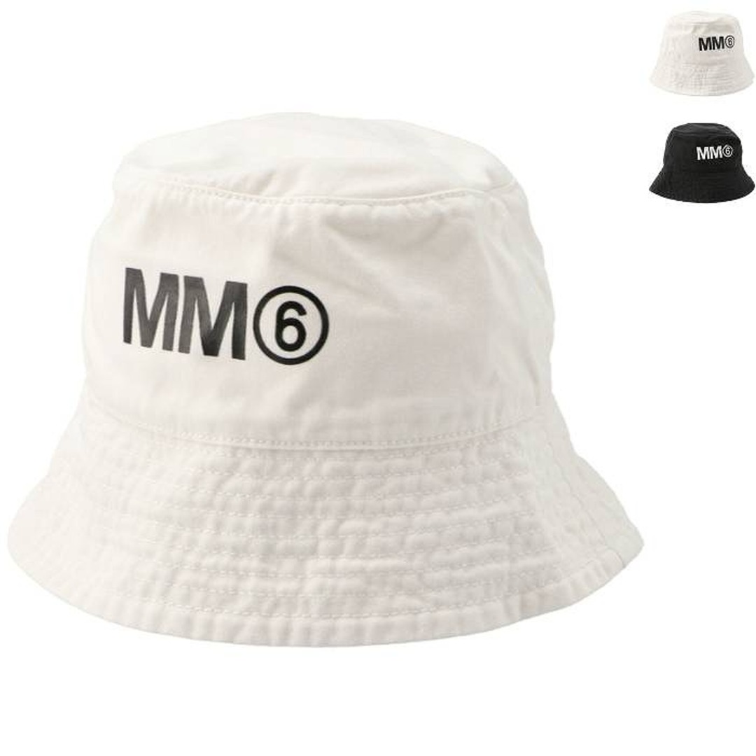 MM6(エムエムシックス)のエム エム シックス メゾン マルジェラ MM6 MAISON MARGIELA 【大人もOK】キッズ バケットハット MM6ロゴ バケハ 帽子 2024年春夏新作 M60535 MM025  キッズ/ベビー/マタニティのこども用ファッション小物(帽子)の商品写真