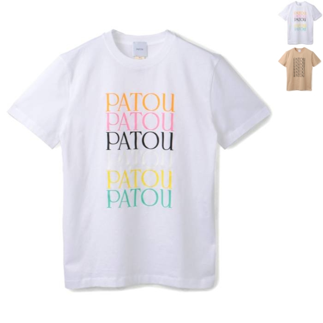 PATOU - パトゥ PATOU Tシャツ パトゥ パトゥ ロゴ 半袖 オーガニック PATOU - パトゥ PATOU Tシャツ パトゥ パトゥ ロゴ 半袖 オーガニック