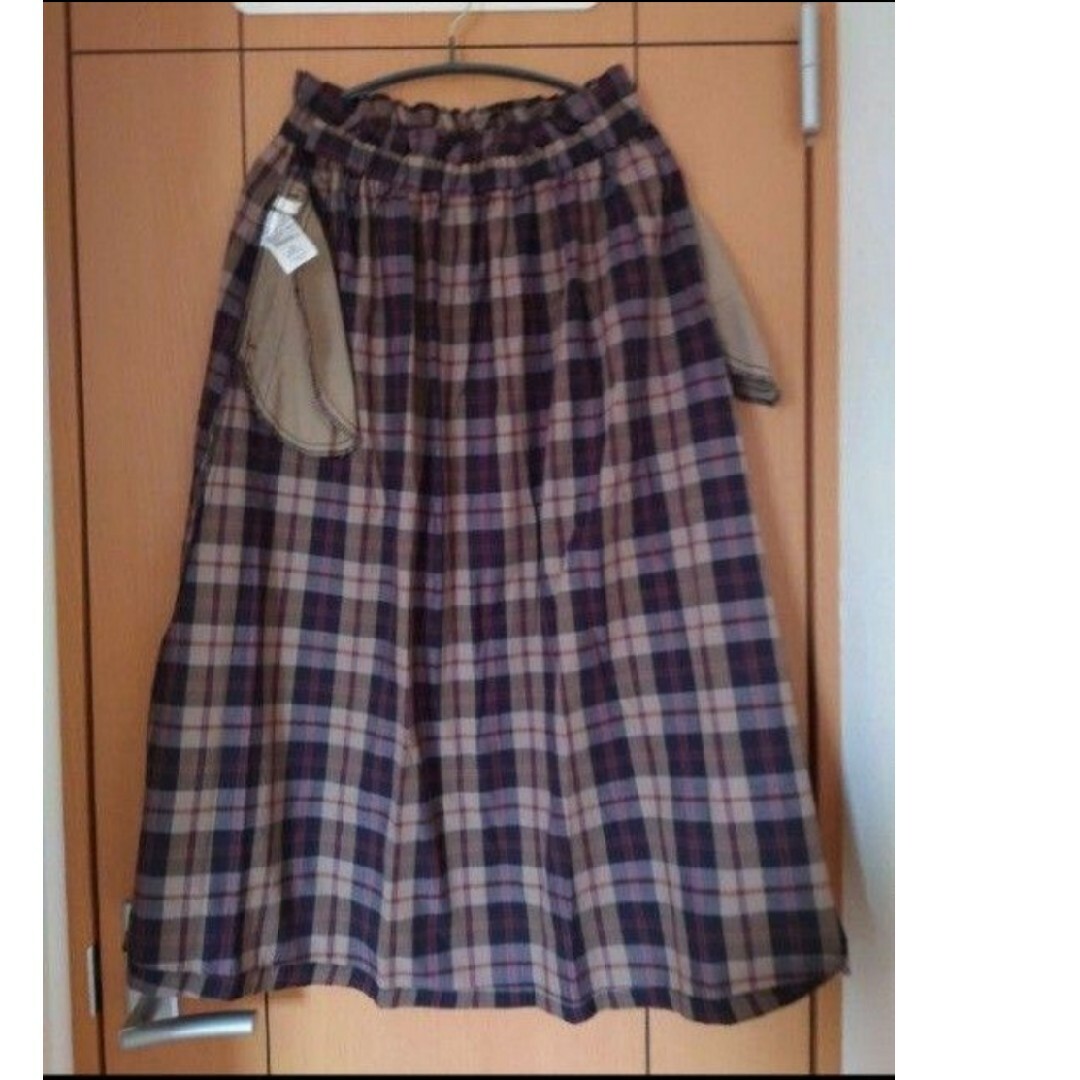 ehka sopo(エヘカソポ)のエヘカソポ チェックスカート レディースのスカート(ロングスカート)の商品写真
