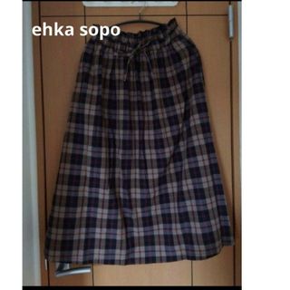 エヘカソポ(ehka sopo)のエヘカソポ チェックスカート(ロングスカート)