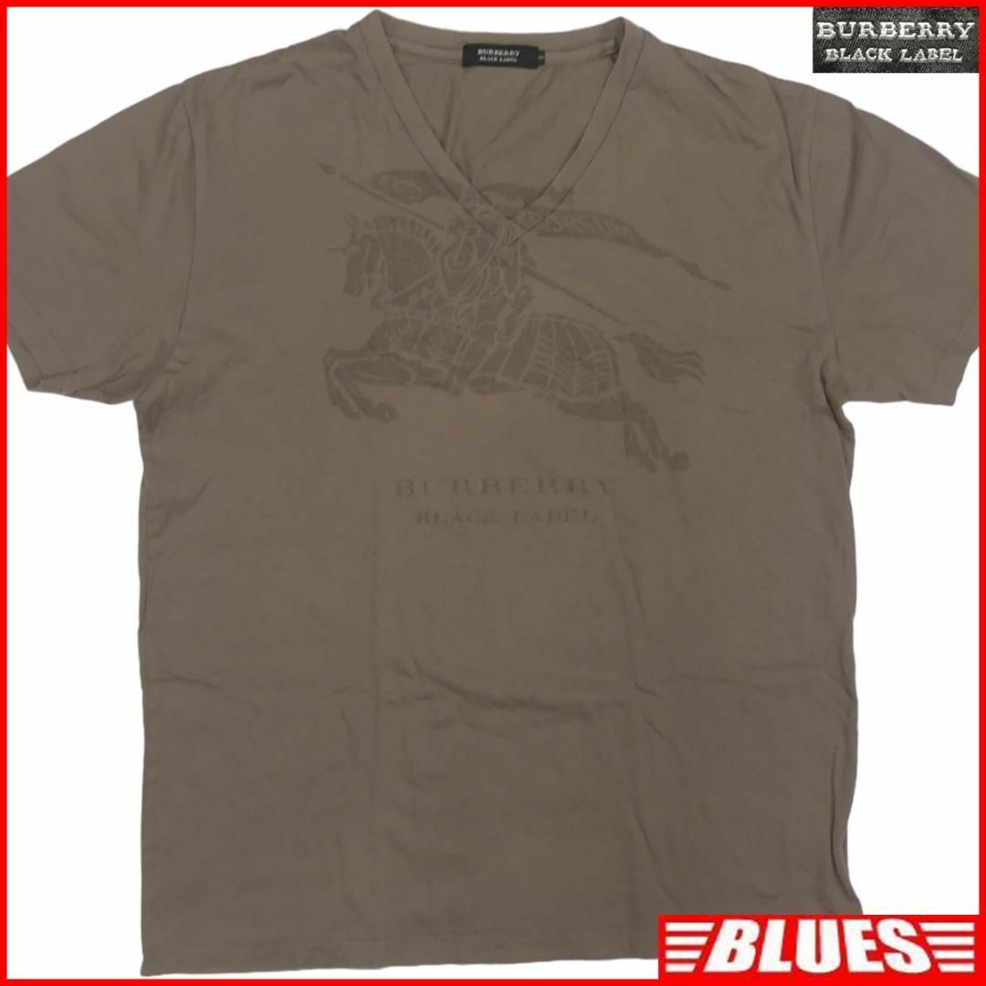 BURBERRY BLACK LABEL(バーバリーブラックレーベル)の廃盤 バーバリーブラックレーベル Tシャツ L カットソー ビッグロゴTJ940 メンズのトップス(Tシャツ/カットソー(半袖/袖なし))の商品写真