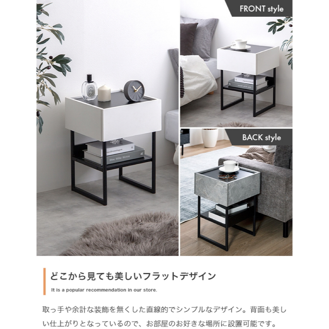 新品 送料無料】 サイドテーブル 全2色 引き出し付き ナイト 新品 送料無料】 サイドテーブル 全2色 引き出し付き ナイト