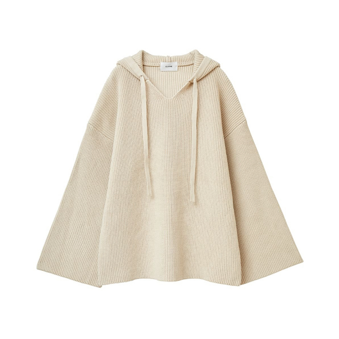 CLANE(クラネ) WIDE HOOD KNIT TOPS CLANE(クラネ) WIDE HOOD KNIT TOPS