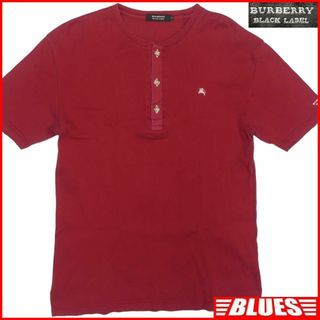 バーバリーブラックレーベル(BURBERRY BLACK LABEL)の廃盤 バーバリーブラックレーベル Tシャツ L ノバチェック 赤 TJ944(Tシャツ/カットソー(半袖/袖なし))