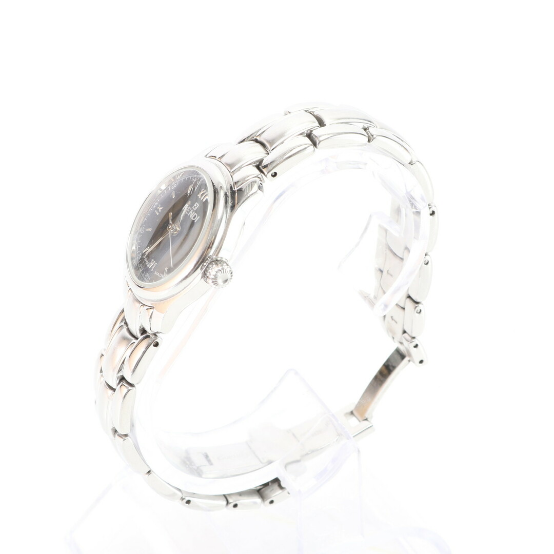 FENDI(フェンディ)の極美品 フェンディ FF ロゴ シルバー 210L 腕時計 クオーツ 通勤 高級 人気 定番 流行 おしゃれ メンズ レディース BBT 0624-1E6 レディースのファッション小物(腕時計)の商品写真