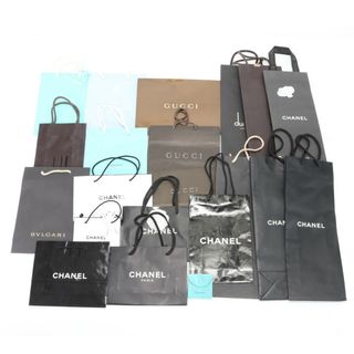 シャネル(CHANEL)のまとめ 21枚 セット シャネル グッチ ティファニー など 紙袋 ショップ 袋 ショッパー コスメ 財布 メンズ レディース EFE 0314-Y21(その他)